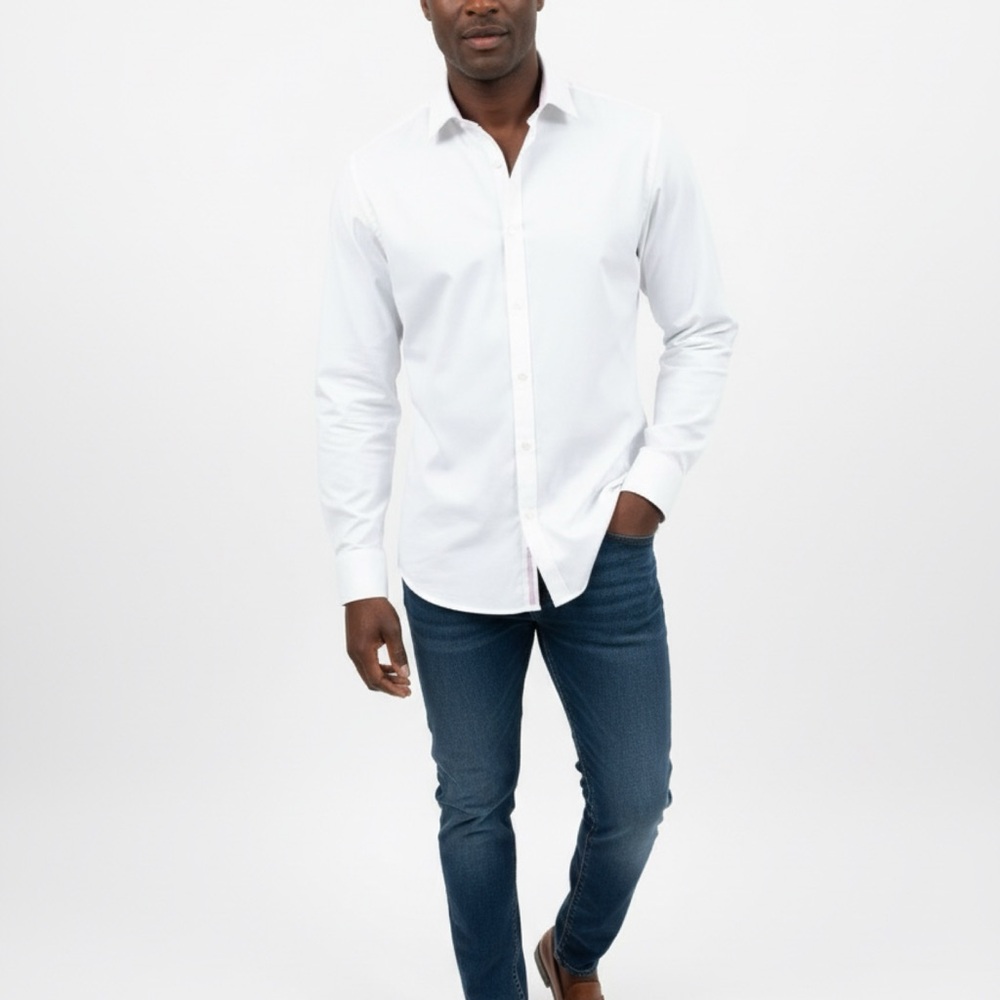 Nicole Miller White Dress Shirt for Men
